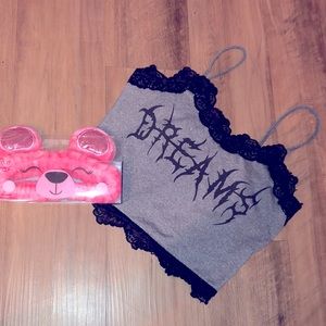 Crop Top/ Head band🩷💜🩷💜🩷